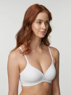 Black/White/Pastel Rose Nude Pad Non Wire Cotton Blend Ultimate Comfort Bras 3 Pack
