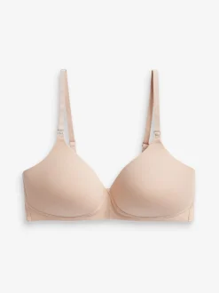 Black/White/Pastel Rose Nude Pad Non Wire B-G Nursing Cotton Blend Ultimate Comfort Bras 3 Pack
