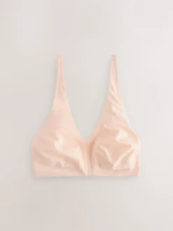 Black/White/Pastel Rose Nude Non Pad Non Wire DD+ Cotton Blend Ultimate Comfort Bras 3 Pack