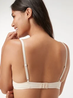 Black/White/Pastel Rose Nude Pad Plunge Cotton Blend Ultimate Comfort Bras 3 Pack