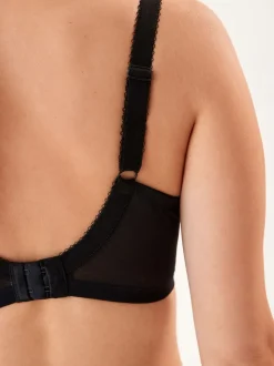 Black/White/Pastel Rose Nude Pad Balcony DD+ Cotton Blend Ultimate Comfort Bras 3 Pack