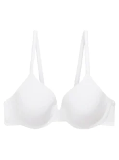 Black/White/Pastel Rose Nude Pad Full Cup Cotton Blend Ultimate Comfort Bras 3 Pack