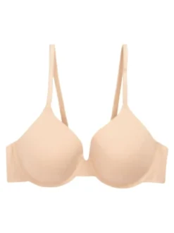 Black/White/Pastel Rose Nude Pad Full Cup Cotton Blend Ultimate Comfort Bras 3 Pack
