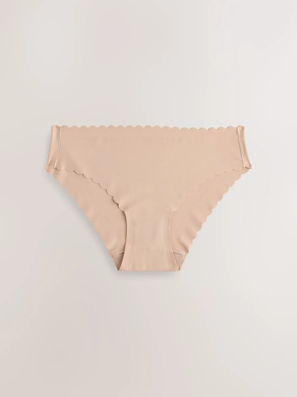 Black/White/Praline Nude Brazilian No VPL Scallop Knickers 7 Pack