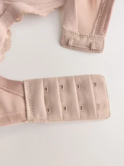 Black/White/Praline Nude DD+ Non Pad Full Cup Bras 3 Pack