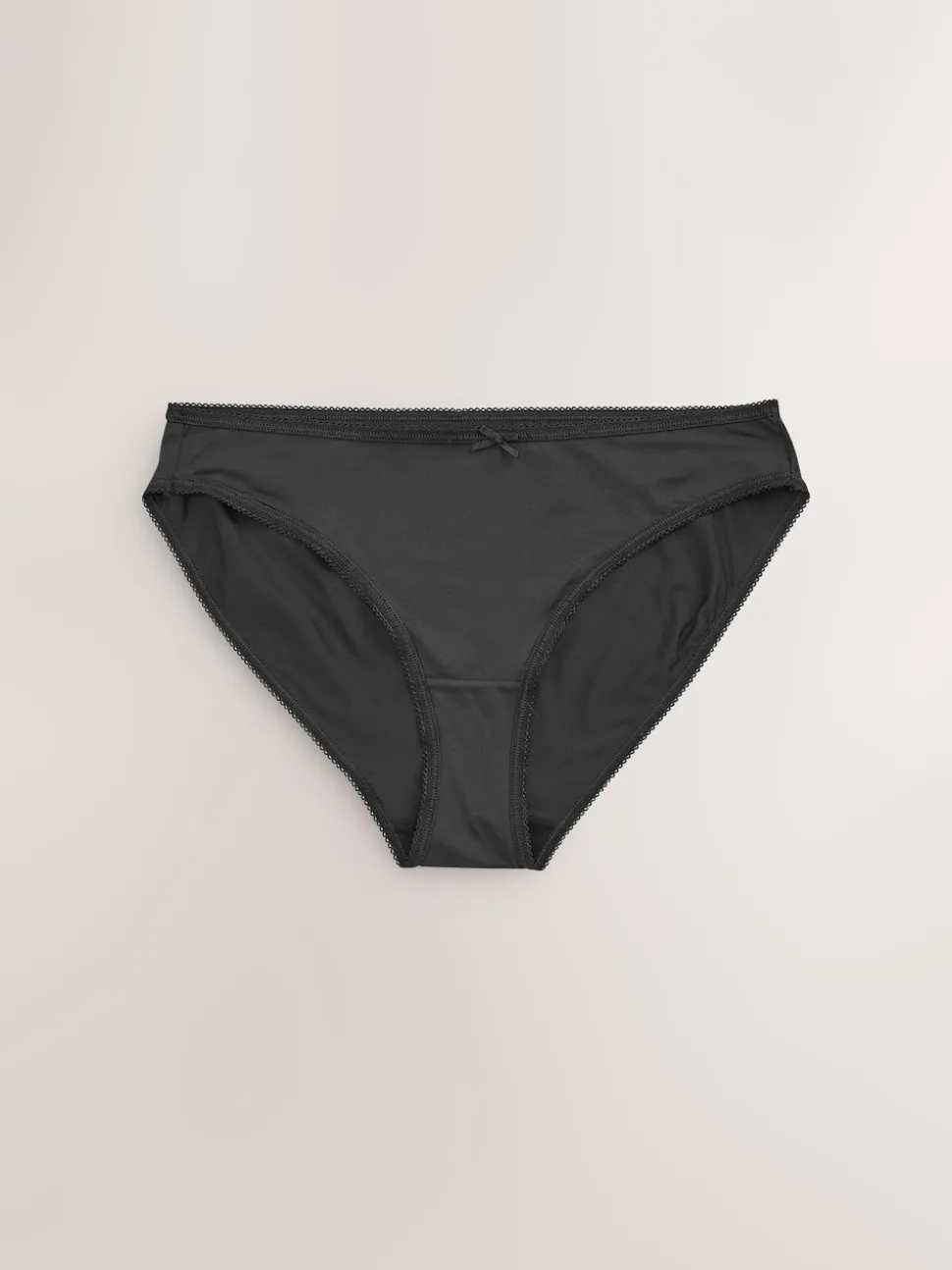 Black/White/Praline Nude High Leg Microfibre Knickers 7 Pack
