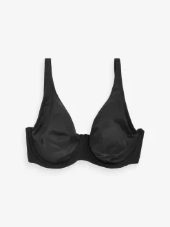 Black/White/Praline Nude Non Pad Full Cup DD+ Microfibre Smoothing Ultimate Comfort T-Shirt Bras 3 Pack