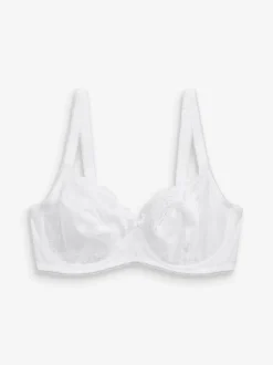 Black/White/Praline Nude Non Pad Balcony DD+ Lace Bras 3 Pack