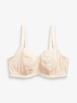 Black/White/Praline Nude Non Pad Balcony DD+ Lace Bras 3 Pack