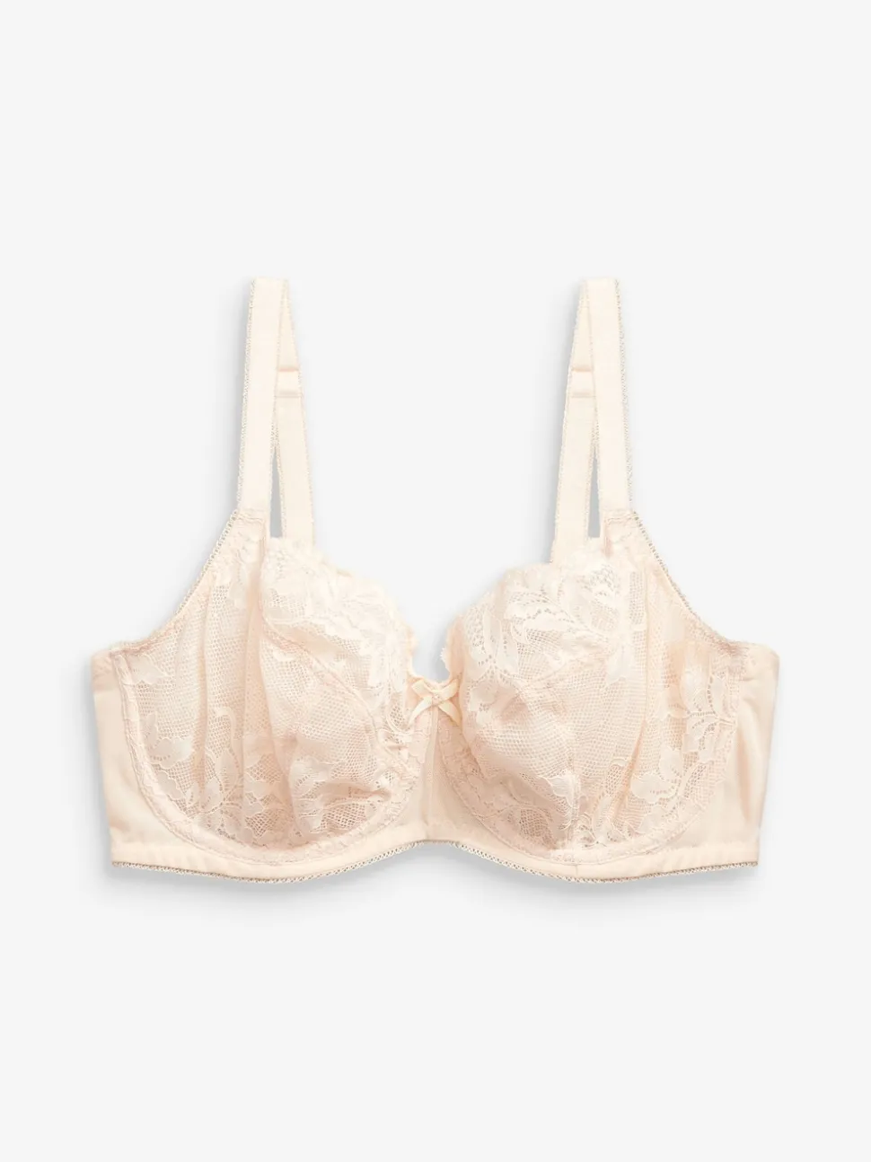 Black/White/Praline Nude Non Pad Balcony DD+ Lace Bras 3 Pack
