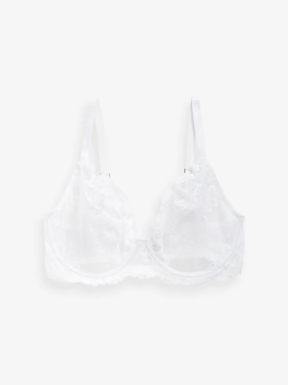 Black/White/Praline Nude Non Pad Plunge DD+ Lace Bras 3 Pack