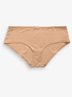 Black/White/Praline Nude Short Microfibre Knickers 7 Pack