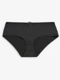 Black/White/Praline Nude Short Microfibre Knickers 5 Pack