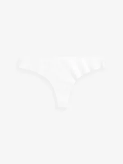 Black/White/Praline Nude Thong No VPL Comfort Knickers 3 Pack