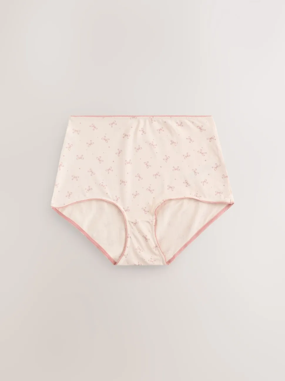 Blue Bows Full Brief Cotton Rich Knickers 7 Pack