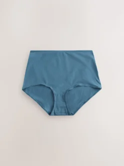 Blue Bows Full Brief Cotton Rich Knickers 7 Pack