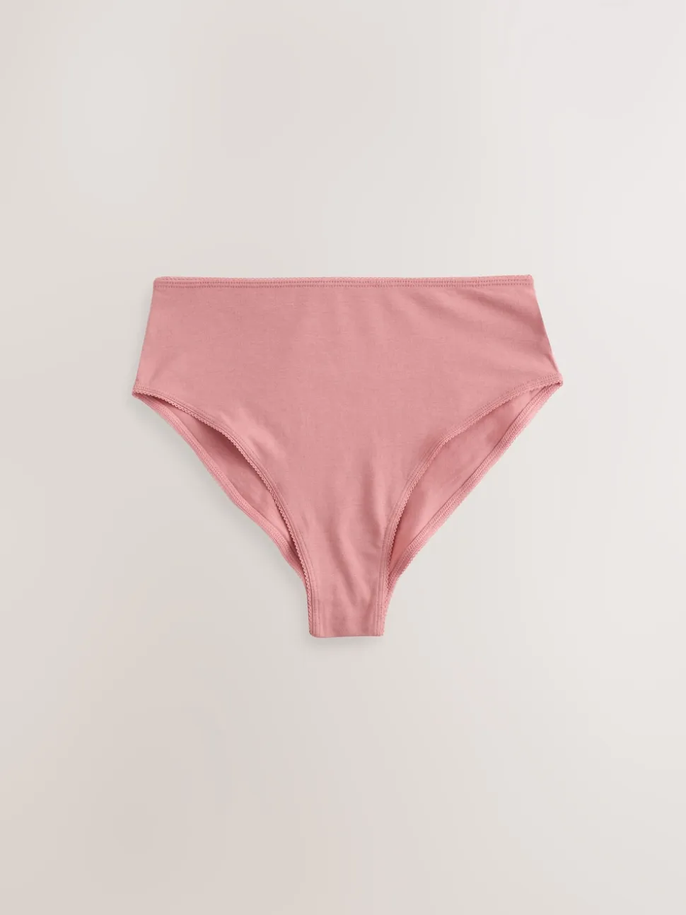 Blue Bows High Waist High Leg Cotton Rich Knickers 7 Pack