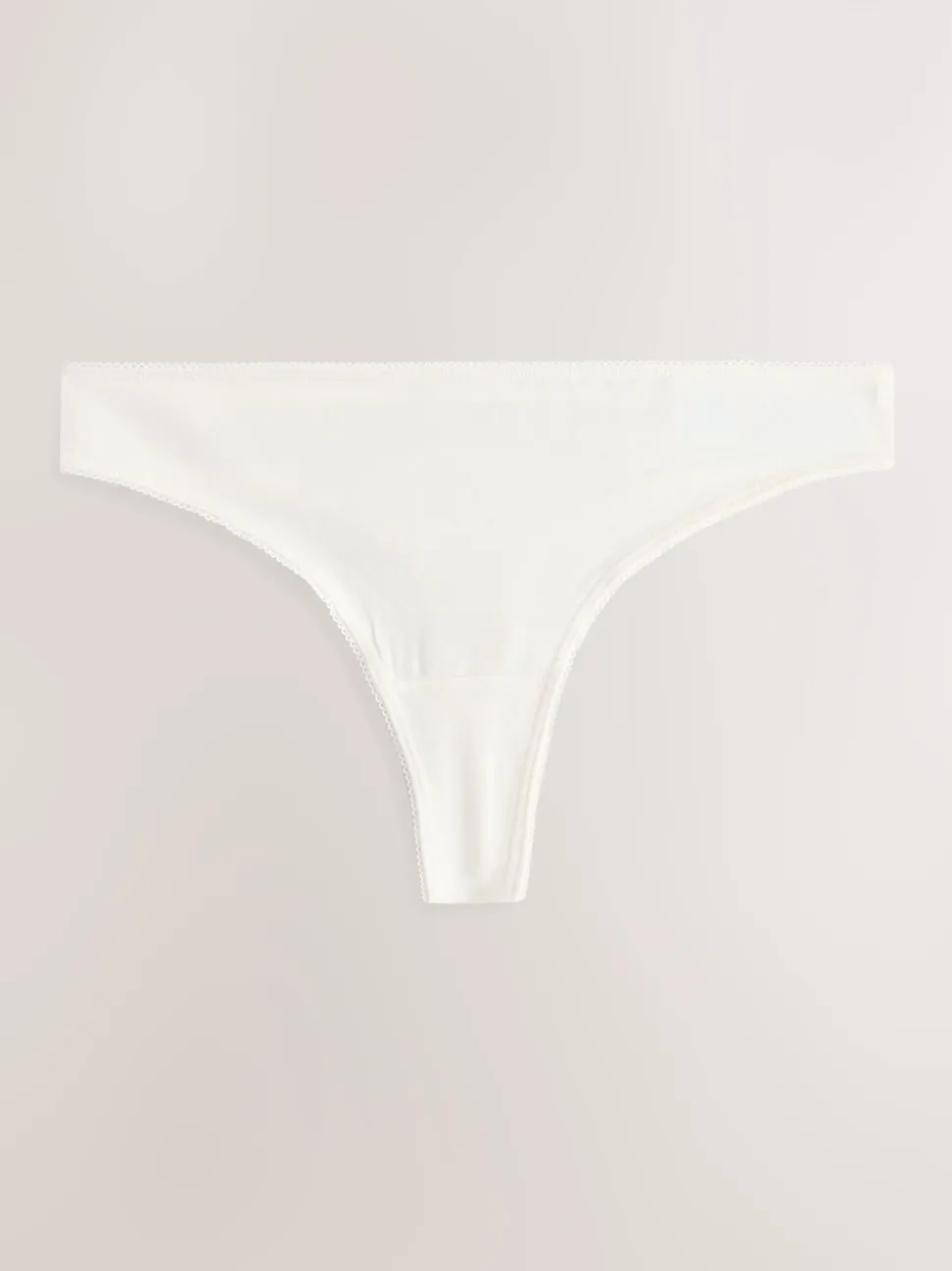 Blue Bows Thong Cotton Rich Knickers 7 Pack