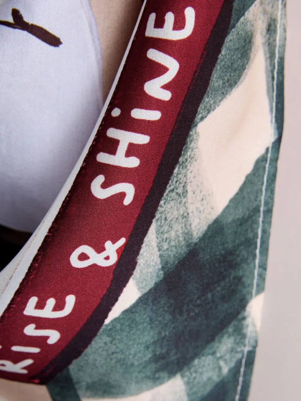 Blue Brunch Scene Lightweight Square Scarf