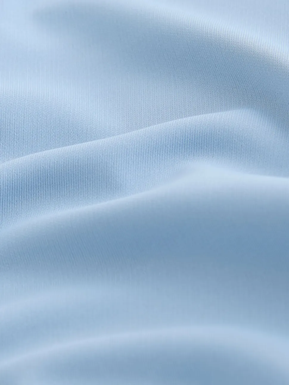 Blue Drape Cinched Waist Half Sleeve Top