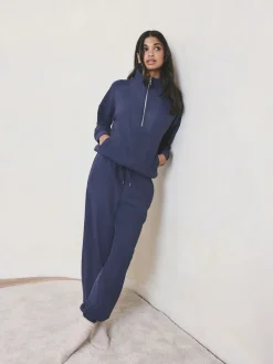 Blue Fleece Joggers