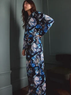 Blue Floral Kew Collection Long Sleeve Pyjamas