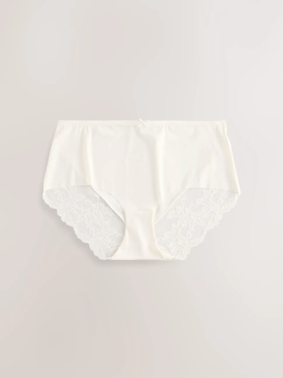Blue Floral Midi No VPL Lace Back Briefs 5 Pack