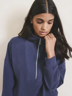 Blue Half Zip Fleece