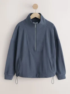 Blue Half Zip Fleece