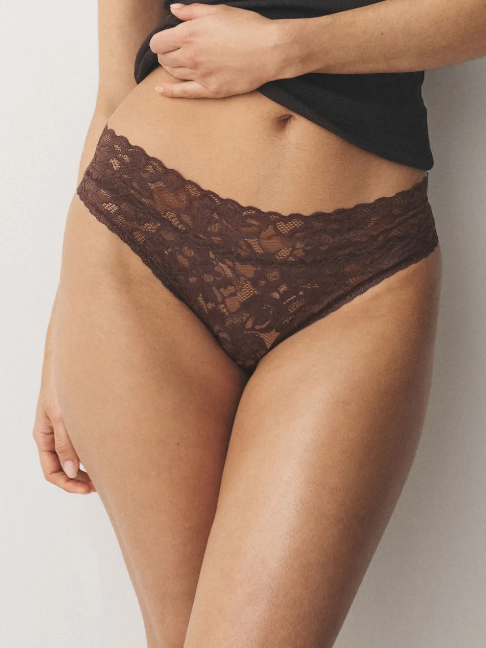 Blue High Leg All Over Lace Knickers 3 Pack