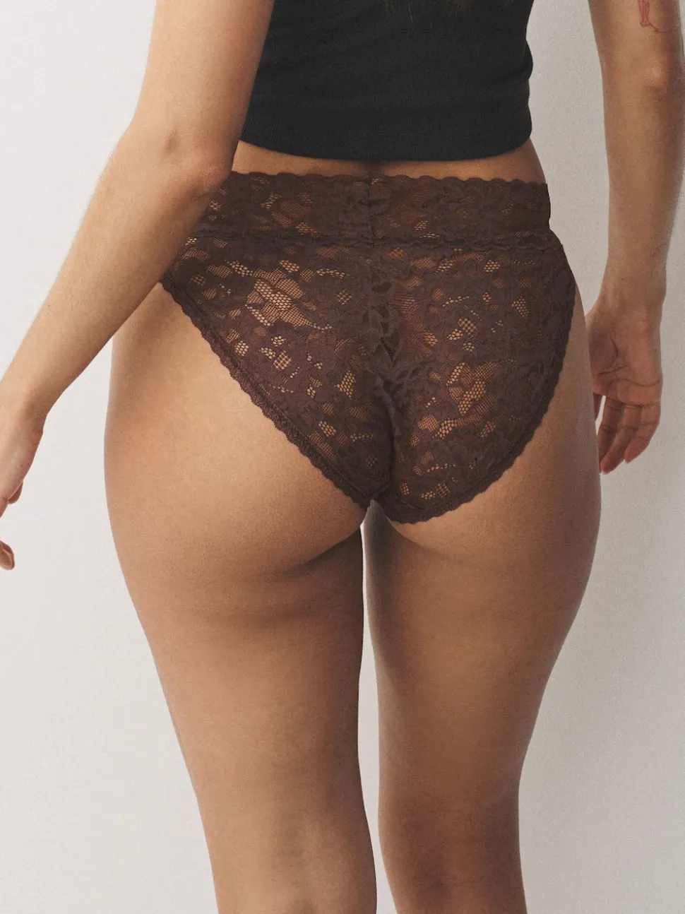 Blue High Leg All Over Lace Knickers 3 Pack