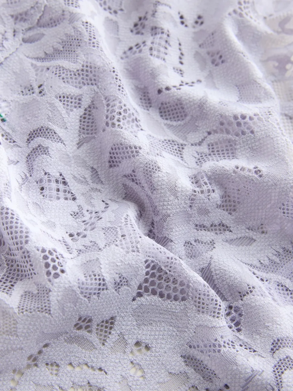 Blue High Leg All Over Lace Knickers 3 Pack