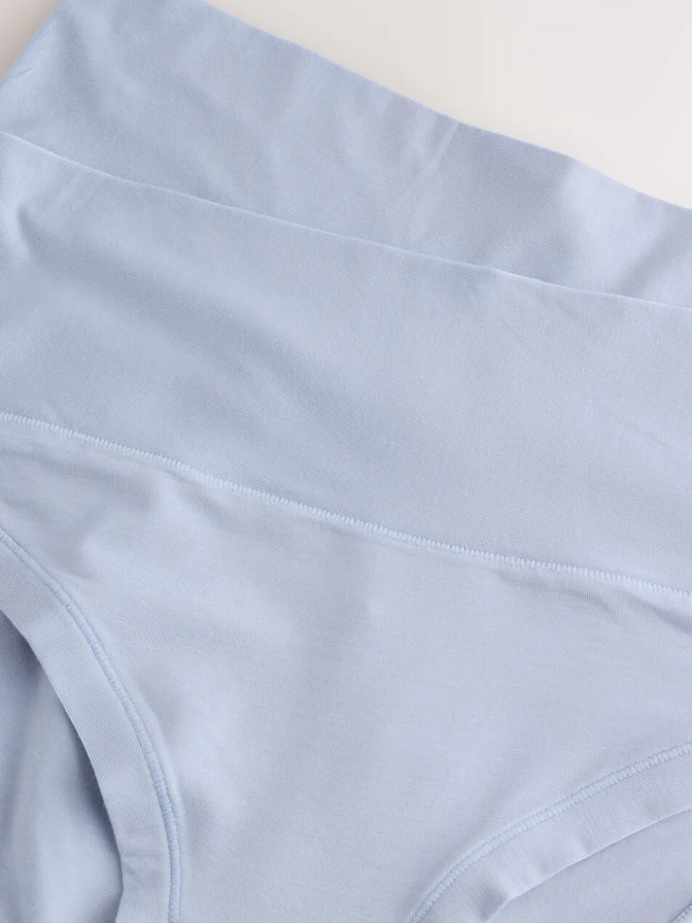 Blue High Waist High Leg Ultimate Comfort Knickers 2 Pack
