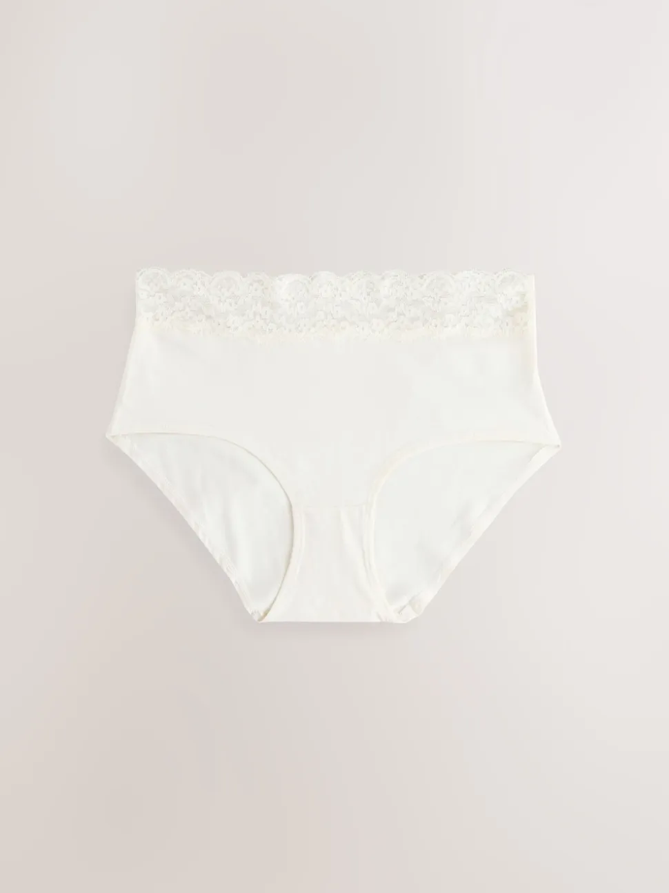 Blue Midi Cotton and Lace Knickers 7 Pack