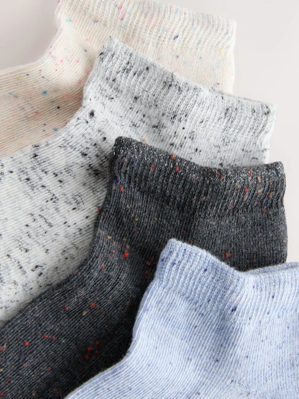 Blue Neppy Cushion Sole Socks 4 Pack