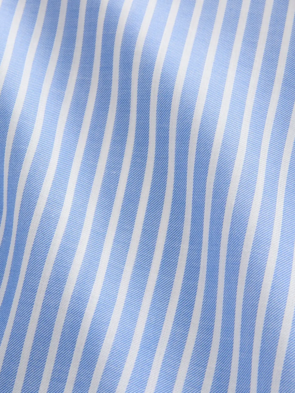Blue Stripe Soft Relaxed Long Sleeve V Neck Shirt