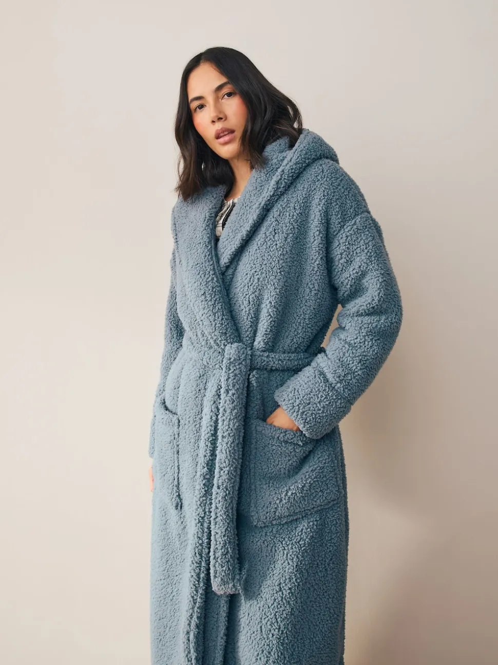 Blue Teddy Dressing Gown