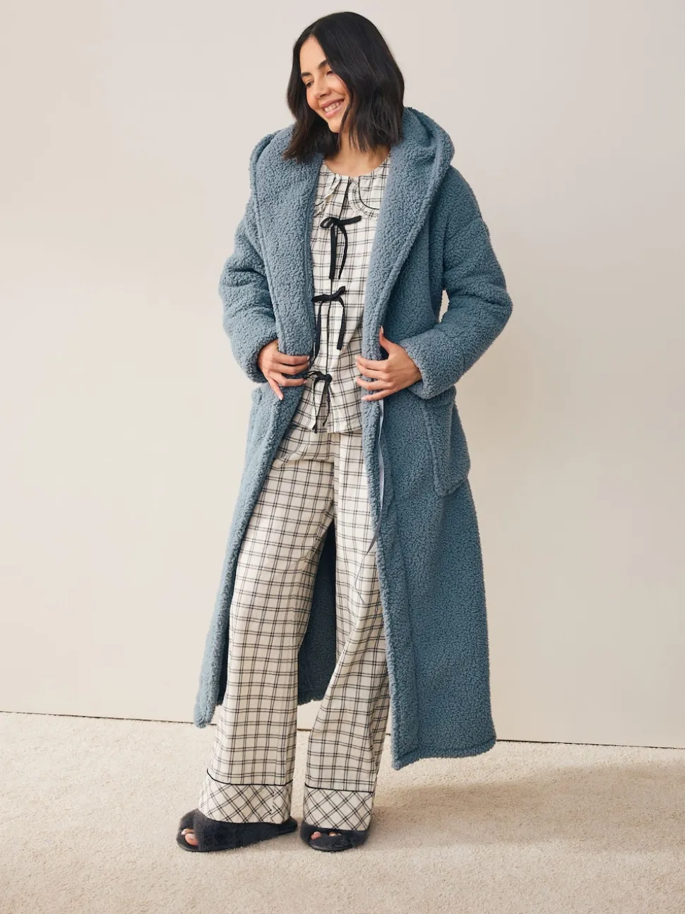 Blue Teddy Dressing Gown
