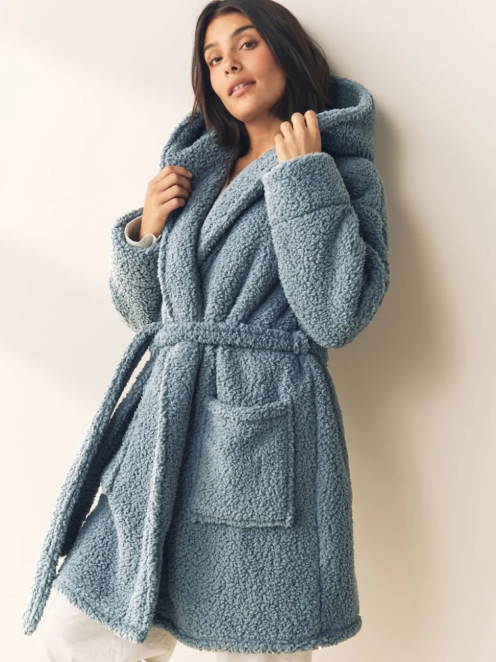 Blue Teddy Dressing Gown