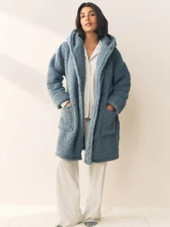 Blue Teddy Dressing Gown