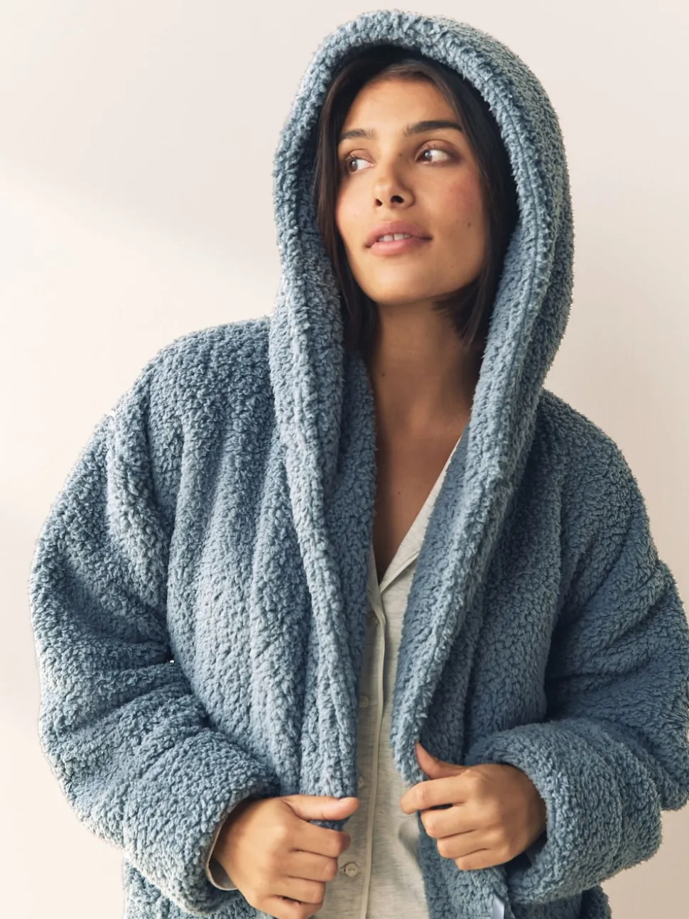 Blue Teddy Dressing Gown