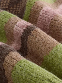 Blue/Green Landscape Scene Zip Cardigan