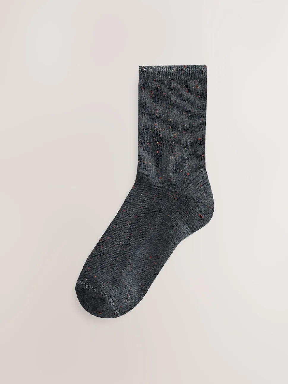 Blue/Grey Neppy Cushion Sole Socks 4 Pack