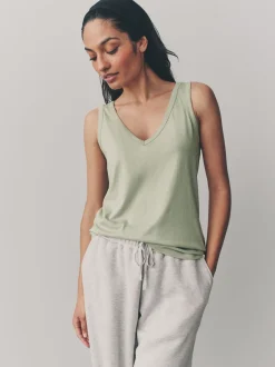 Blue/Mauve/Pastel Green Slouch Vests 5 Pack