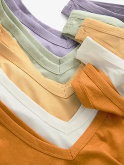 Blue/Mauve/Pastel Green Slouch Vests 5 Pack