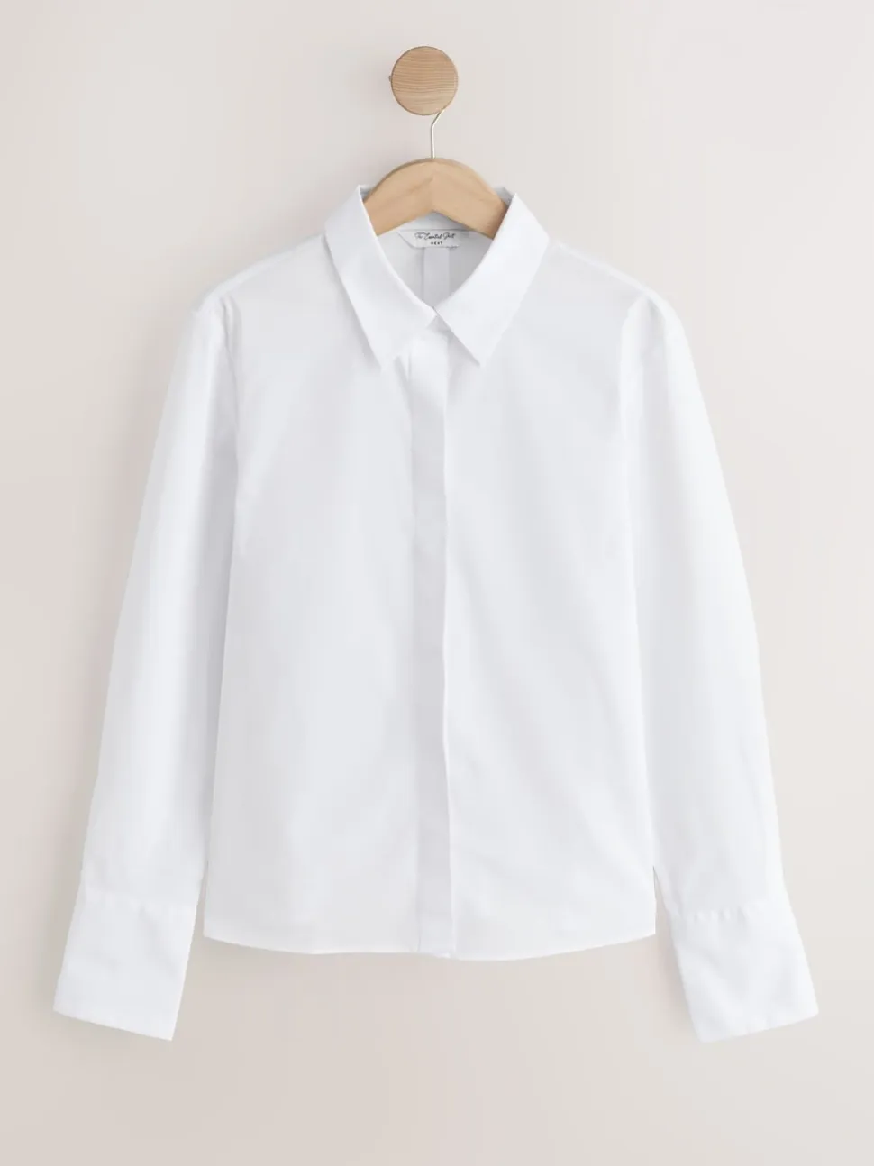 Blue/White Fitted Stretch Essential Long Sleeve Shirts 2 Pack