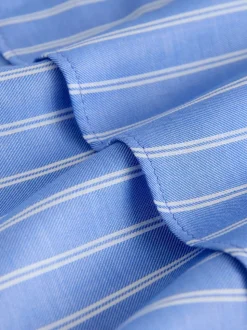 Blue/White Stripe Soft Relaxed Long Sleeve Shirt