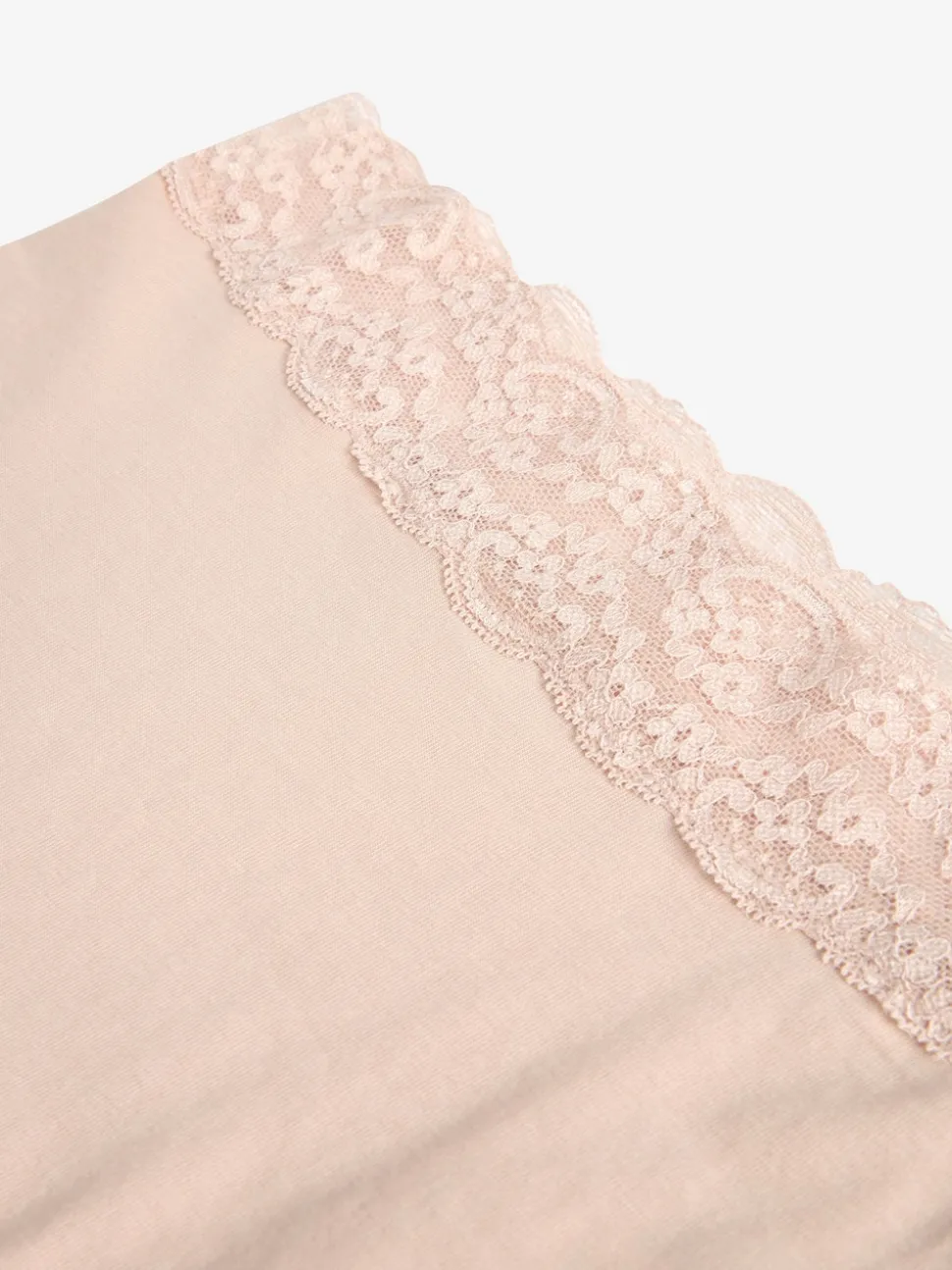 Blush Pink Full Brief Cotton Lace Knickers 4 Pack