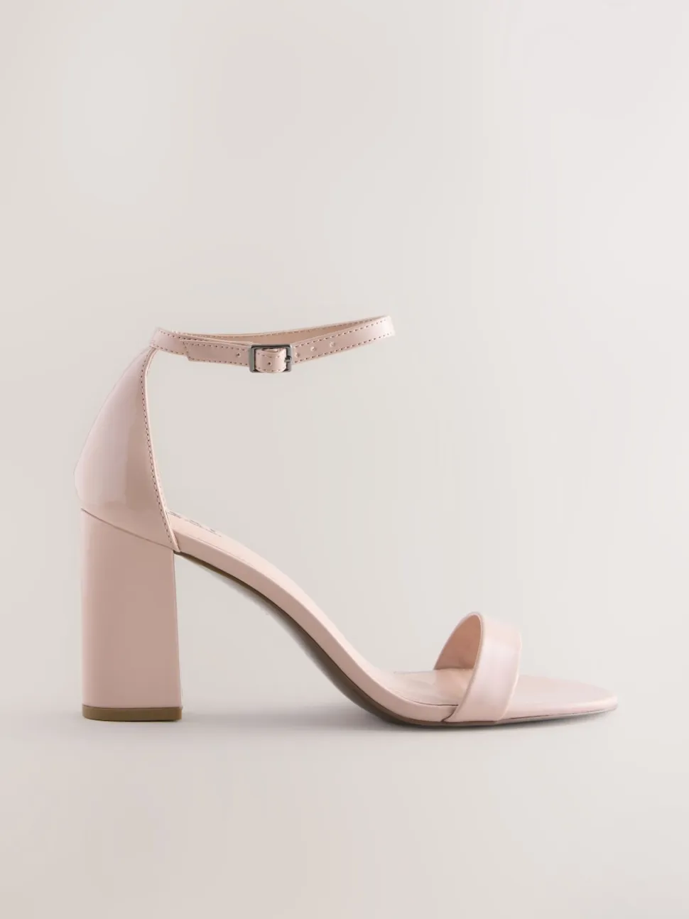 Blush Pink Standard/Wide Fit Block Heel Sandals