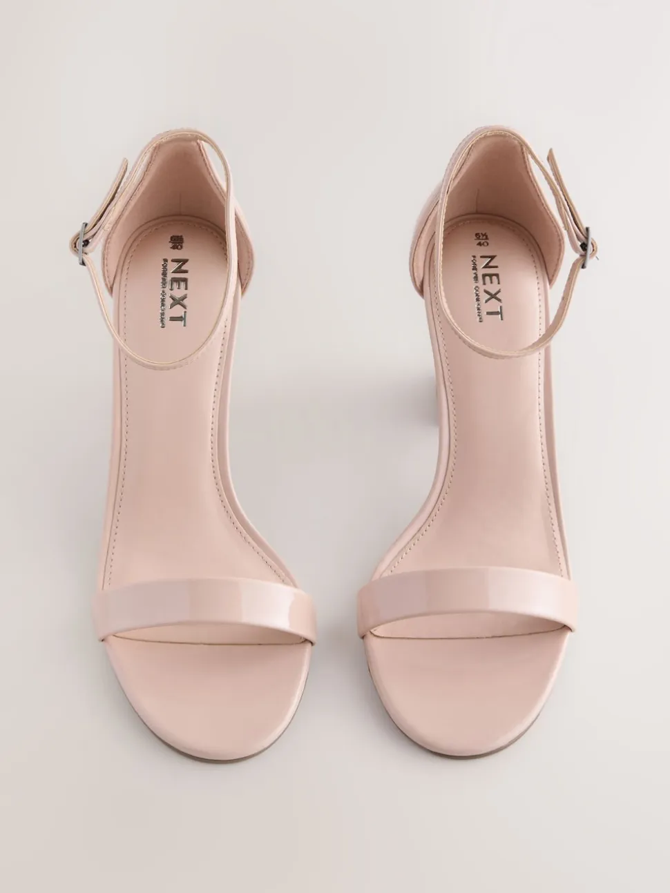 Blush Pink Standard/Wide Fit Block Heel Sandals